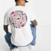 Tommy Jeans Round Back Print T-shirt Classic Fit In Cream - CREAM For Men