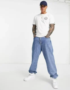 Tommy Jeans Round Back Print T-shirt Classic Fit In Cream - CREAM For Men -Tomeans Store 201891658 4