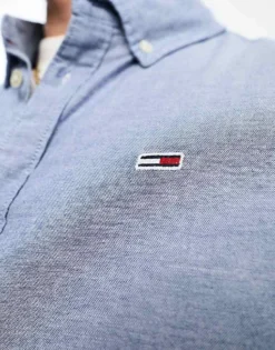 Tommy Jeans Slim Fit Oxford Shirt In Navy For Men -Tomeans Store 204844226 4