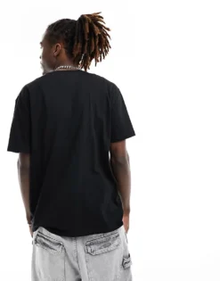 Tommy Jeans Regular Linear Logo T-shirt In Black For Men -Tomeans Store 205439683 4