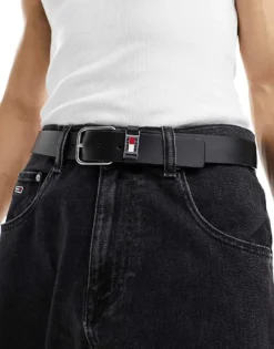 Tommy Jeans Scanton 3.5 Belt In Black For Men