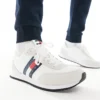 Tommy Jeans Casual Essential Trainers In White For Men