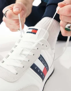 Tommy Jeans Casual Essential Trainers In White For Men -Tomeans Store 205848290 3