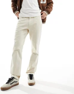 Tommy Jeans Ryan Garment Dye Pants In Off White For Men Newsprint -Tomeans Store 205848454 1 newsprint 1