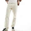 Tommy Jeans Ryan Garment Dye Pants In Off White For Men Newsprint