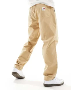 Tommy Jeans Aiden Tapered Casual Pants In Sand For Men Tawny Sand -Tomeans Store 205848735 2