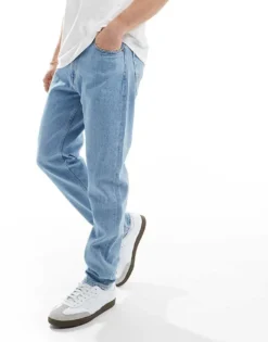 Tommy Jeans Regular Tapered Dad Jeans In Mid Wash For Men Denim Dark -Tomeans Store 205848797 4