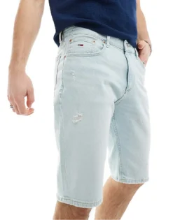 Tommy Jeans Ryan Shorts In Light Wash For Men Denim Light