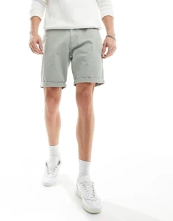 Tommy Jeans Scanton Shorts In Grey For Men Faded Willow -Tomeans Store 205848912 1 fadedwillow 1