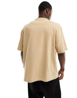 Tommy Jeans New York Script Logo T-shirt In Sand For Men Tawny Sand -Tomeans Store 205849295 2