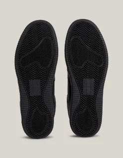 Tommy Jeans Leather Basketball Trainers In Black For Men -Tomeans Store 206220943 3