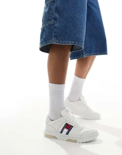 Tommy Jeans Brooklyn Flag Trainers In White For Men Ecru -Tomeans Store 206379372 4