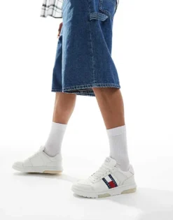 Tommy Jeans Brooklyn Flag Trainers In White For Men Ecru -Tomeans Store 206379372 5
