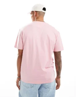 Tommy Jeans Linear Logo T-shirt In Pink For Unisex Ballet Pink -Tomeans Store 206379424 4