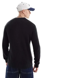 Tommy Jeans Unisex Large Flag Knitwear In Black For Unisex -Tomeans Store 206379428 4