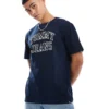 Tommy Jeans Vintage Outline T-shirt In Navy For Unisex Dark Night Navy