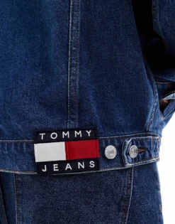 Tommy Jeans Aiden Unisex Denim Trucker Jacket In Mid Wash For Unisex Denim Medium -Tomeans Store 206379895 4