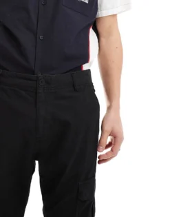 Tommy Jeans Ethan Cargo Pants In Black For Men -Tomeans Store 206380058 4