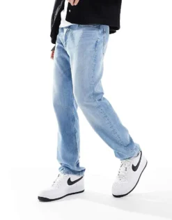 Tommy Jeans Ethan Relaxed Straight Jeans In Light Wash For Men Denim Light -Tomeans Store 206380091 3