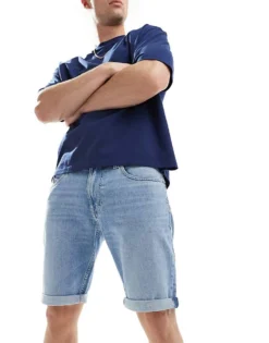 Tommy Jeans Ronnie Denim Shorts In Light Wash For Men Denim Light -Tomeans Store 206380155 1 denimlight 1