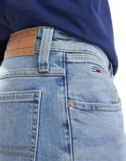 Tommy Jeans Ronnie Denim Shorts In Light Wash For Men Denim Light -Tomeans Store 206380155 3