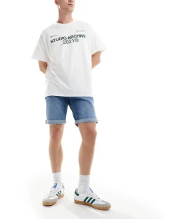 Tommy Jeans Scanton Slim Denim Shorts In Mid Wash For Men Denim Medium -Tomeans Store 206380190 1 denimmedium 1