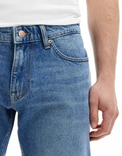 Tommy Jeans Scanton Slim Denim Shorts In Mid Wash For Men Denim Medium -Tomeans Store 206380190 3