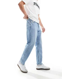 Tommy Jeans Isaac Tapered Jeans In Light Wash For Men Denim Light -Tomeans Store 206380230 1 denimlight 1