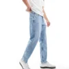 Tommy Jeans Isaac Tapered Jeans In Light Wash For Men Denim Light