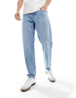 Tommy Jeans Isaac Tapered Jeans In Light Wash For Men Denim Light -Tomeans Store 206380230 5