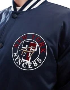 Tommy Jeans Varsity Explorer Bomber Jacket In Navy For Men -Tomeans Store 206380429 3
