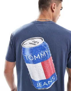 Tommy Jeans Can Back Print Graphic T-shirt In Navy For Men -Tomeans Store 206380510 3