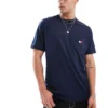 Tommy Jeans Badge Logo Pocket T-shirt In Navy For Men