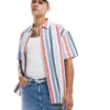 Tommy Jeans Classic Bold Stripe Shirt In Multi For Men Coastal Stripe