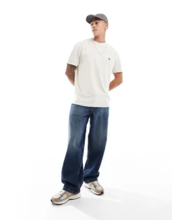 Tommy Jeans Classic Linear Back Print T-shirt In Off White For Men Newsprint -Tomeans Store 206858706 3