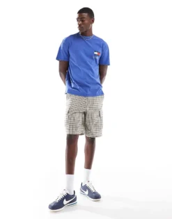 Tommy Jeans Camping Graphic Back Print T-shirt In Blue For Men Bright Blue -Tomeans Store 206858724 4