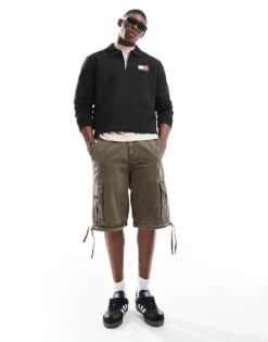 Tommy Jeans 1/4 Zip Sweatshirt In Black For Men -Tomeans Store 206858762 4