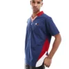 Tommy Jeans Game Day Polo Shirt In Colorblock Navy For Men Dark Ink
