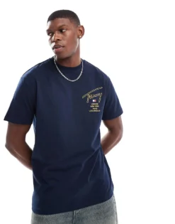 Tommy Jeans City Signature Back Print T-shirt In Navy For Men Dark Night Navy -Tomeans Store 206858815 4