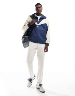 Tommy Jeans Game Day Pullover Jacket In Navy For Men Dark Ink -Tomeans Store 206858875 1 darkink 1