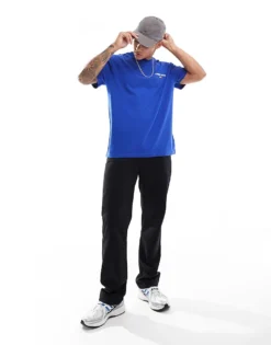 Tommy Jeans Classic Linear Back Print T-shirt In Blue For Men Bright Blue -Tomeans Store 206858898 3