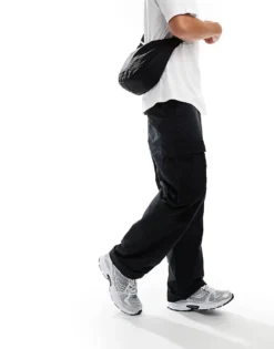 Tommy Jeans Aiden Ripstop Cargo Trousers In Black For Men -Tomeans Store 206858904 4