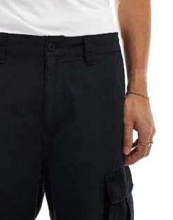 Tommy Jeans Aiden Ripstop Cargo Trousers In Black For Men -Tomeans Store 206858904 5