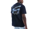 Tommy Jeans Graffiti Back Print Logo T-shirt In Navy For Men Dark Night Navy