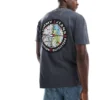 Tommy Jeans Compass Graphic T-shirt In Charcoal Grey For Men New Charcoal