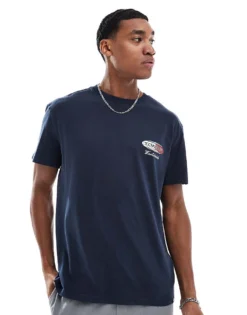 Tommy Jeans Globe Graphic T-shirt In Navy For Men Dark Night Navy -Tomeans Store 206859026 3