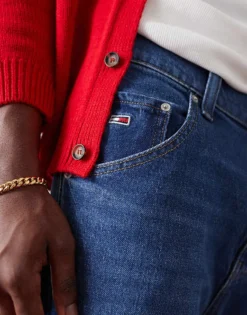 Tommy Jeans Aiden Baggy Jeans In Dark Wash For Men Denim Dark -Tomeans Store 206859075 3