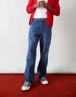 Tommy Jeans Aiden Baggy Jeans In Dark Wash For Men Denim Dark -Tomeans Store 206859075 4