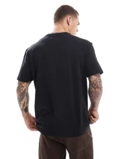 Tommy Jeans Gold Linear Logo T-shirt In Black For Men -Tomeans Store 206859147 4