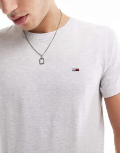 Tommy Jeans 2 Pack Slim Flag Logo T-shirts In Grey And Navy For Men Grey/navy -Tomeans Store 206859252 3
